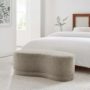 Nimbus 48" Upholstered Ottoman Bench in Oat