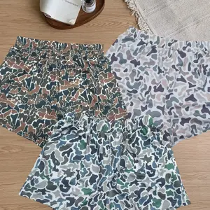 Y2K Camo Shorts Fashion Relaxed-Fitting Sports Shorts Lightweight Elastic Waistband With Drawstring Lightweight Casual Wear Breathable Practical Pockets