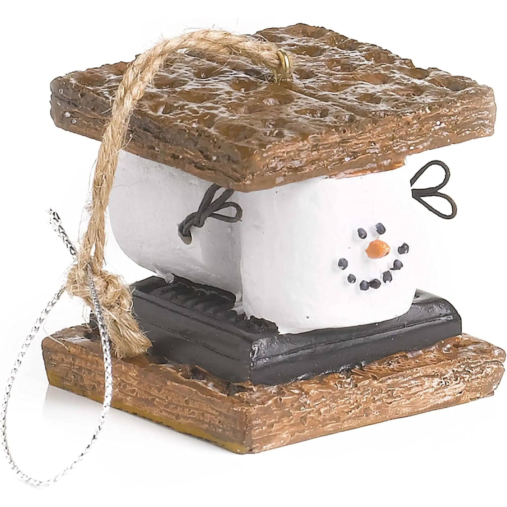 Ganz Resin Christmas S'mores Snowman Christmas Ornament