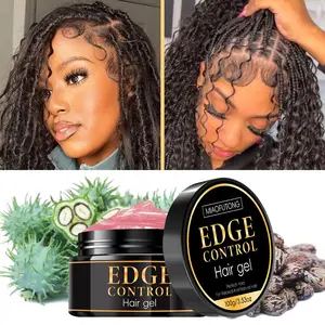 3.5 Oz Edge Control Hair Wax, Styling Hair Gel, Strong Hold Smooths Hairline Frizz, Anti-Frizz, Extreme Shine Silky Texture, Hair Care Essentials