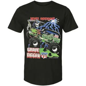 Youth and Adult Vintage 90s Grave Digger Monster Truck Racing T-shirt, Monster Truck Shirt, Monster Jam Fans, Gift for Son and Daughter