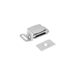Don-Jo 1720-605 Magnetic Catch Door Hardware, 605 Bright Brass Finish, 1-1/8" Width, 2-1/16" Length, 5 lbs. Load Capacity