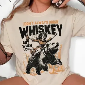 Unhinged Whiskey Comfort Colors Shirt, Vintage Western Clothing, Hoodies, Western Outfits Women, Western Tops