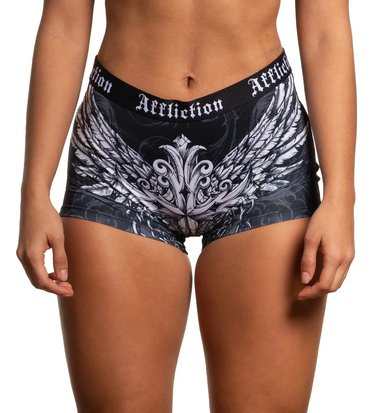 Affliction Women's Boy Short Empower Affliction Women's Boy Short Empower