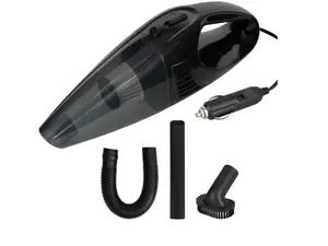 12V Portable Handheld Car Vacuum Cleaner w/ Hose & Brush Attachments for Cars!