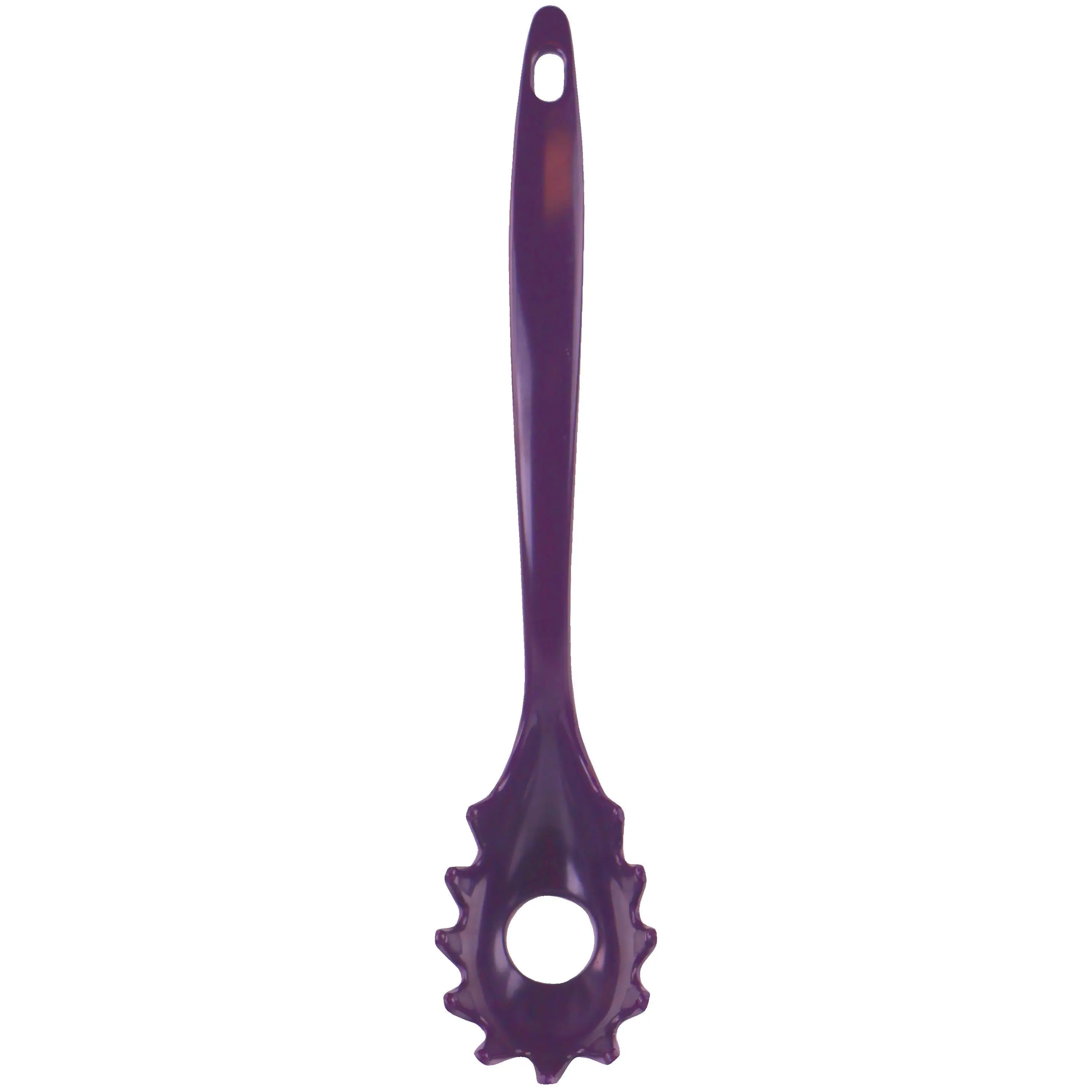 Reston Lloyd 212 MAIN Long Melamine Spaghetti Fork - Plum, Dishwasher-Safe, 250-Degree Heat-Resistant Camp Kitchen Cutlery for Camping, Hiking