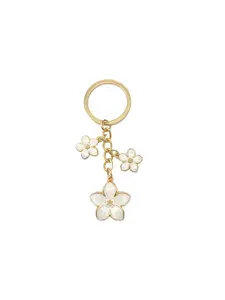 Cherry Blossom Design Keychain, Cute Flower Design Keychain for Women & Men, Fashion Accessories for Bag Decoration, Floral Pattern Keychain
