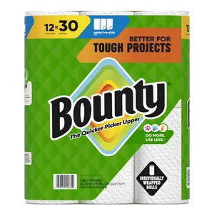 White, Select-A-Size Paper Towel Roll (12 Double Plus Rolls)