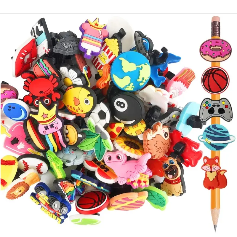 Cute Pencil Topper Decoration, Different Pencil Clip Designs, Suitable for School Prize, Classroom Reward, Gift Idea