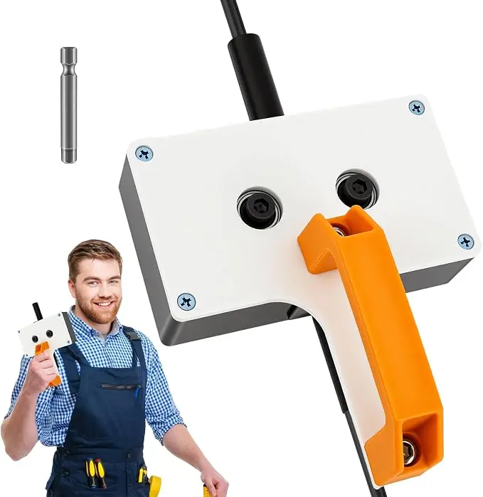 Drill Driven Wire Pulling Tool - Magnetic Cable Feeder for Electrical Conduit