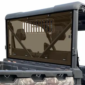 StarknightMT Vented Rear Windshield Compatible with CFMOTO UFORCE 1000 2019-2026/1000 XL 2022-2025, UV-proof Tinted, Poly Back Window UFORCE 1000 Accessories (Not for U10 Pro)