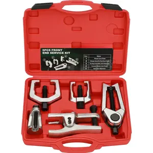 5pcs Ball Joint Separator Pitman Arm Puller, Tie Rod Tool for Ball Joint Press Kit, Front Service Kit, Splitter Removal Kit