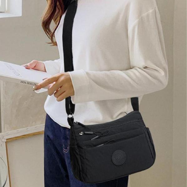 Women's Solid Color Fanny Pack, Fashionable Multi-pocket Zipper Crossbody Bag for Daily Used, Casual Trendy Versatile High-quality Daily Commuting Bag