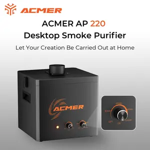 ACMER AP220 Smoke Air Purifier for Laser Engravers | 3-Stage Filter & Timer | No Smoke & Odor | Easy for Beginners (P3 24W/48W Compatible)