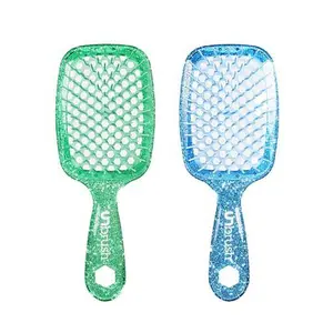 FHI Heat 2pc Glitter Turquoise & Sapphire UNBrush Detangling Brush Set
