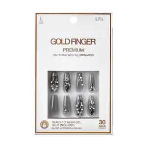 Gold Finger Premium Nails - Bling Bling Kiss
