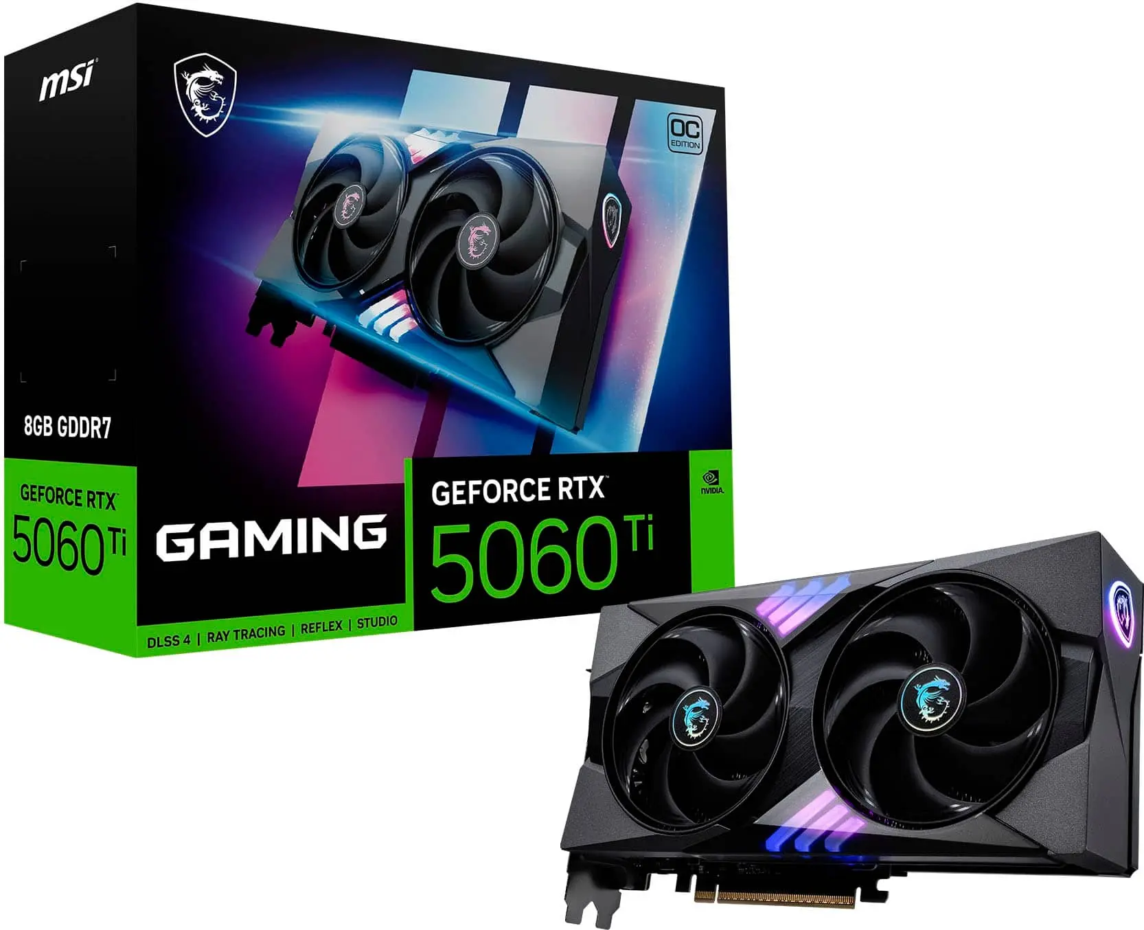 NVIDIA GeForce RTX 5060 Ti 8G GAMING OC 8GB GDDR7 PCI Express Gen 5 Graphics Card