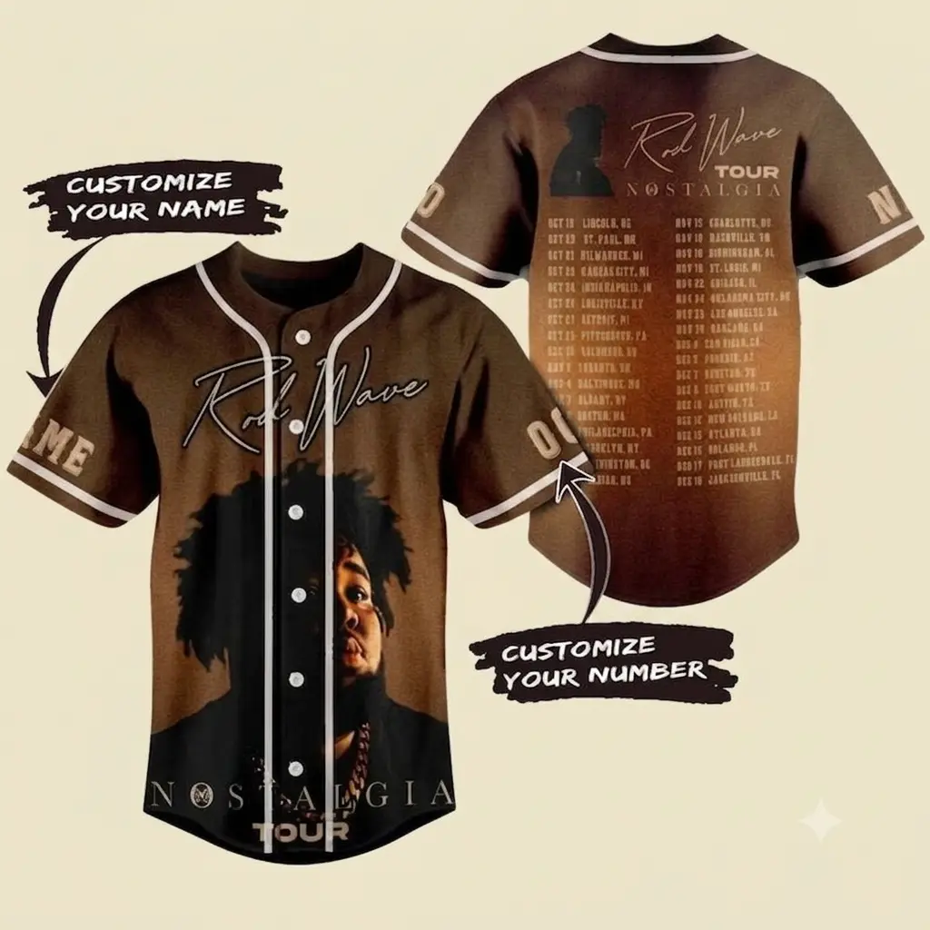 [SALE 50% OFF] Rod Wave Album Baseball Jersey Custom Personalized Fan Jersey - Unique Gifts For Every Occasion