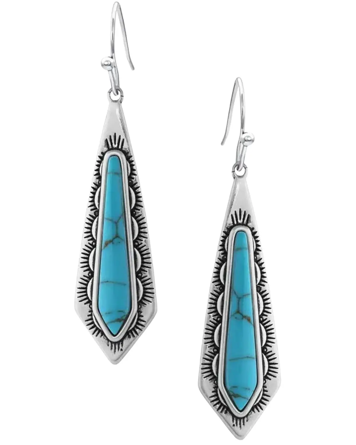 Montana Silversmiths Women's Southwest Turquoise Stream Earrings - Er5254