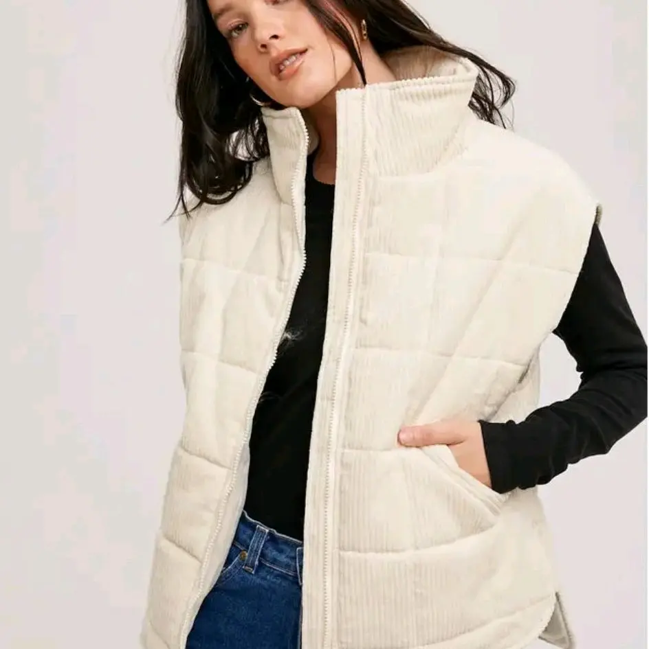 Corduroy Cream Vest