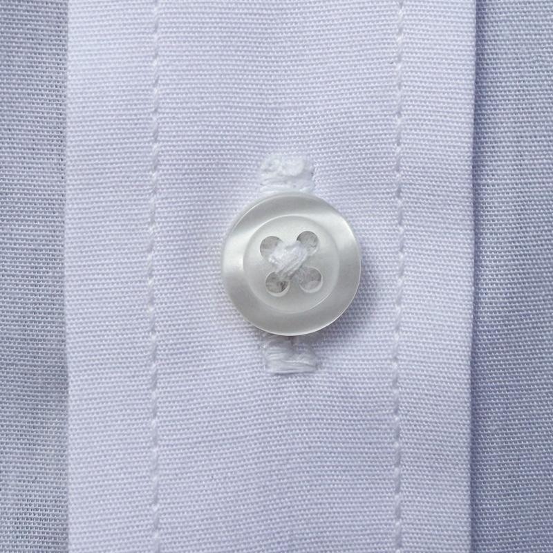 Men’s Classic Fit White Dress Shirt Button Down Long Sleeve Poplin Cotton Blend Formal Wear