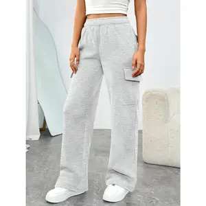 Trendy Queen Womens Sweatpants Wide Leg Cargo Barrel Baggy Pants Joggers Fall Clothes Work 2025 Travel OutfitsC28ChicLadyHub