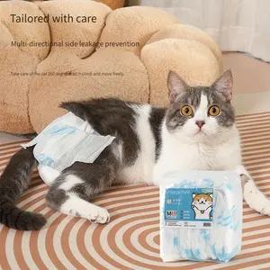 Pet Hygiene Products Cat Sanitary Pants Diapers Pet Toilet Paper Menstrual Towels Safe Period Male Female Kittens Estrus Nappies