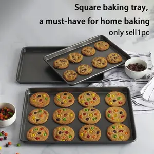 1-piece heavy-duty non stick baking tray  carbon steel baking tray extra large non stick oven pot cookie jelly roll special cookie sheet Heat Resistant Bakeware