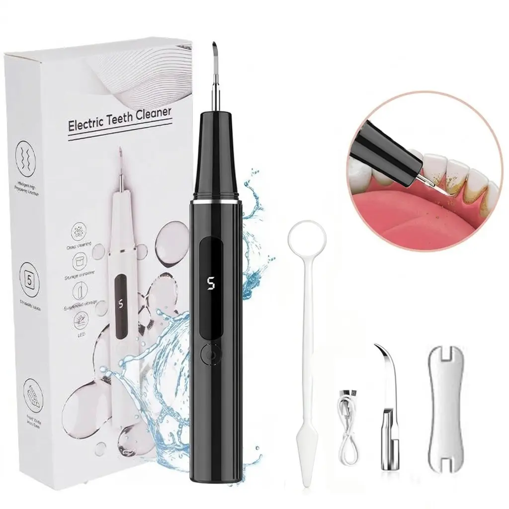 Tartar Remover, Plaque Remover, Teeth Cleaning, Includes Replacement Heads and Multiple Modes; Rechargeable Home Plaque Remover, Oral Care Tool, Father's Day Gift, Dental Scaler