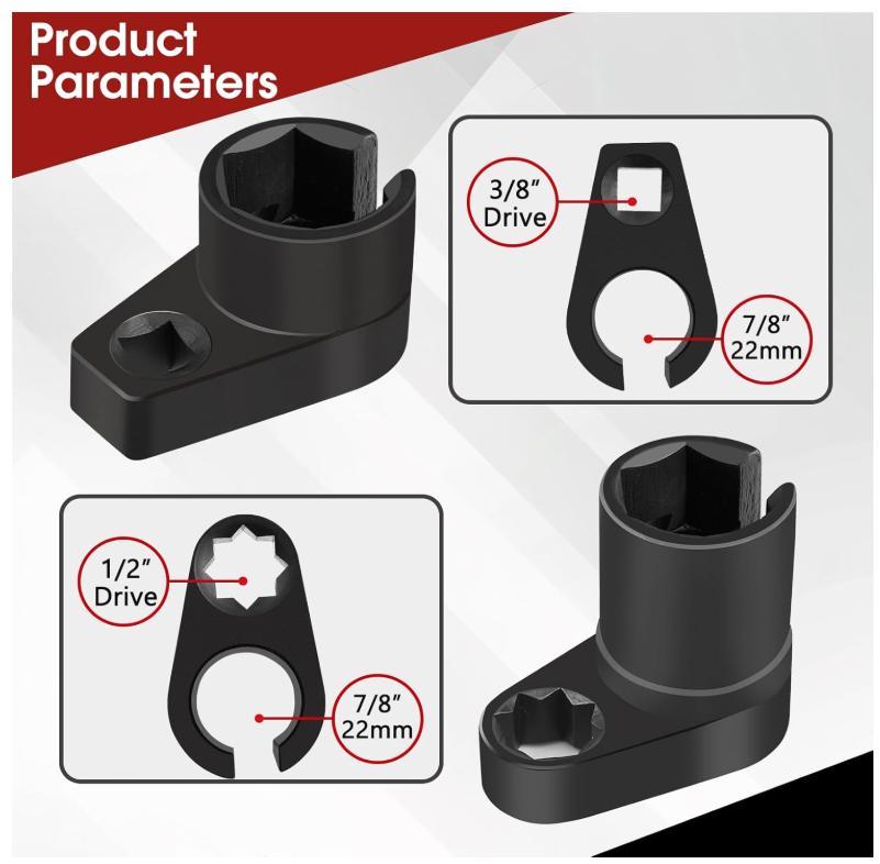 7/8 in (22mm), Premium O2 Sensor Removal Tool with Thread Chasers & Offset Wrenches, Heavy-Duty Automotive Kit for Easy Installation & Repair, 5PCS Socket Set, 3/8 in Drive torque wrench wrench Ratcheting and Metric 7/8 in (22mm), Premium O2 Sensor Removal Tool with Thread Chasers & Offset Wrenches, Heavy-Duty Automotive Kit for Easy Installation & Repair, 5PCS Socket Set, 3/8 in Drive torque wrench wrench Ratcheting and Metric