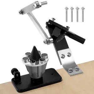 VEVOR Lawn Mower Blade Sharpener and Balancer, 15 °   - 45 °   Adjustable Lawnmower Blade Sharpening Tool with 4 Adapter Pins, Ball Bearings & 25mm Enlarged Handle, Compatible with Most Angle Grinders