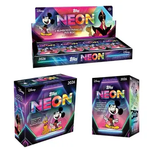 Topps 2026 Neon Disney New Release Collection - Vibrant Neon Theme for Disney Enthusiasts - Blaster Mega Hobby Box Available Chrome Blasters sports card