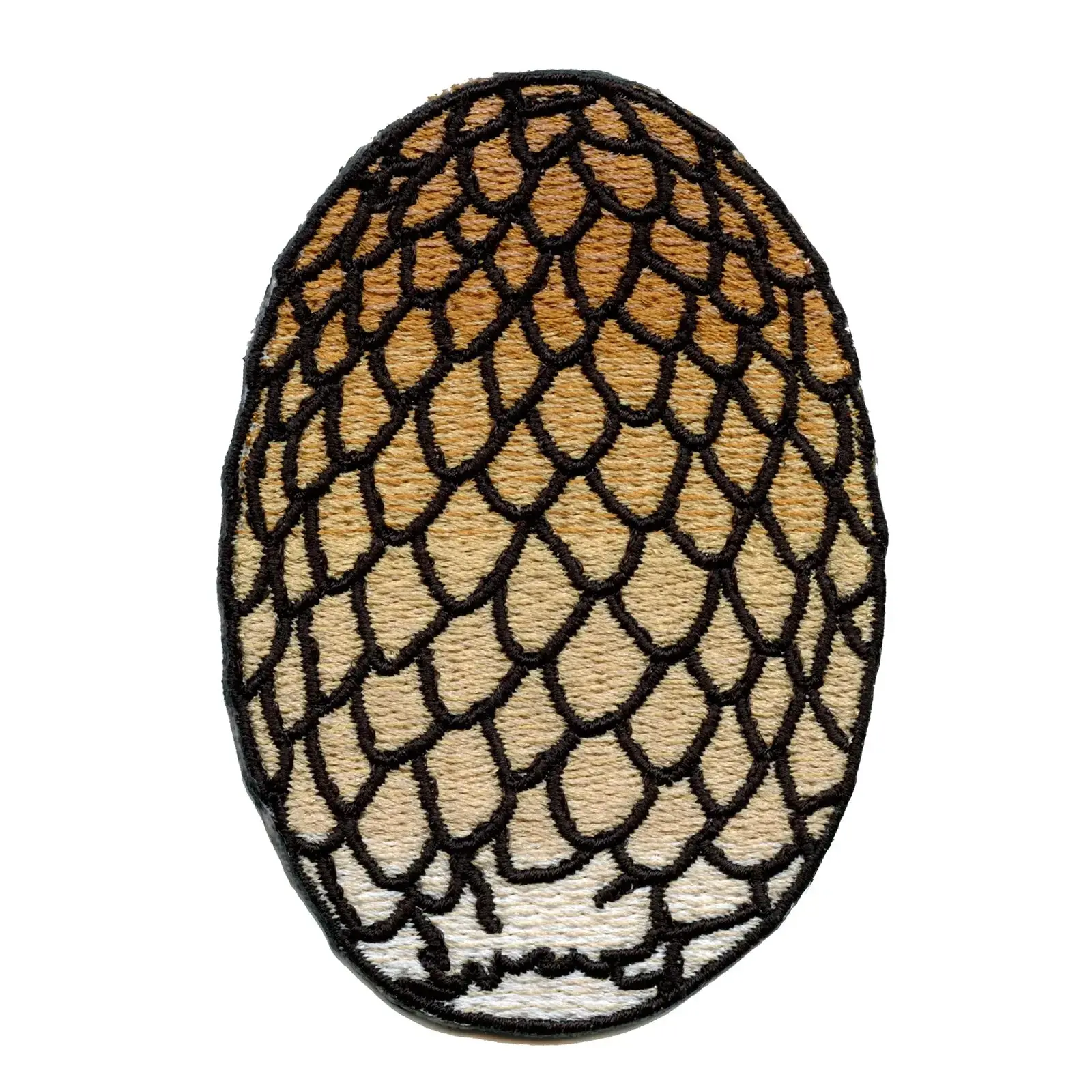 Gold Dragon Egg Iron On Patch