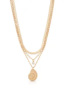 Nautilus Shell Pendant Layered Necklace