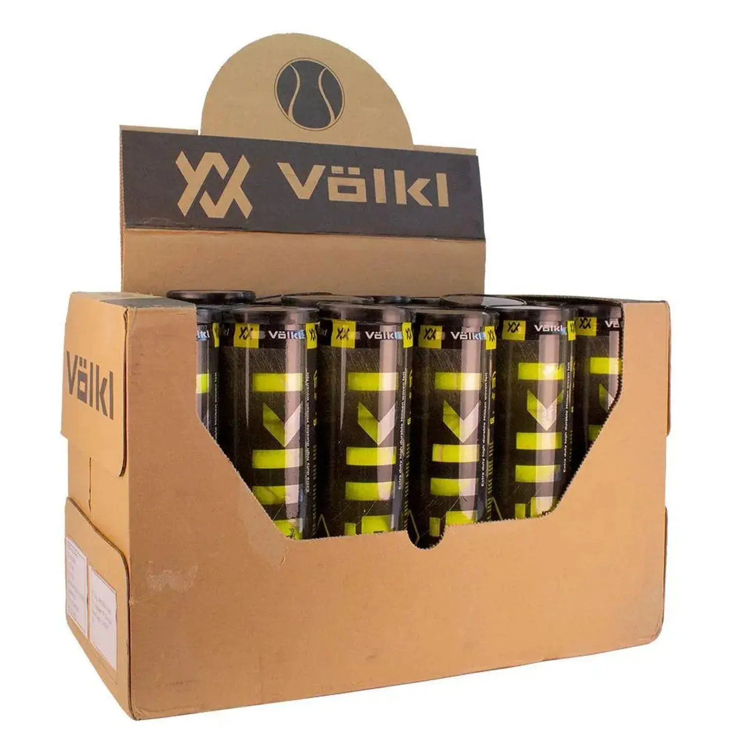 V Pro All Court Tennis Ball Set - Case of 18 Cans (72 Balls), ITF Approved, Premium Wool Felt with ExtraLast Core, 72 Balls Total