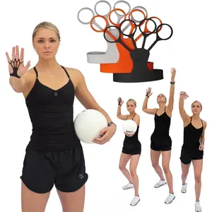 Spike Glove - Volleyball  Aid -  for Improving Power, Accuracy and Topspin  Serves and Spikes - Stretchy  Glove Trains Aggressive Wrist Flick and Downward Finger position 3 pack
