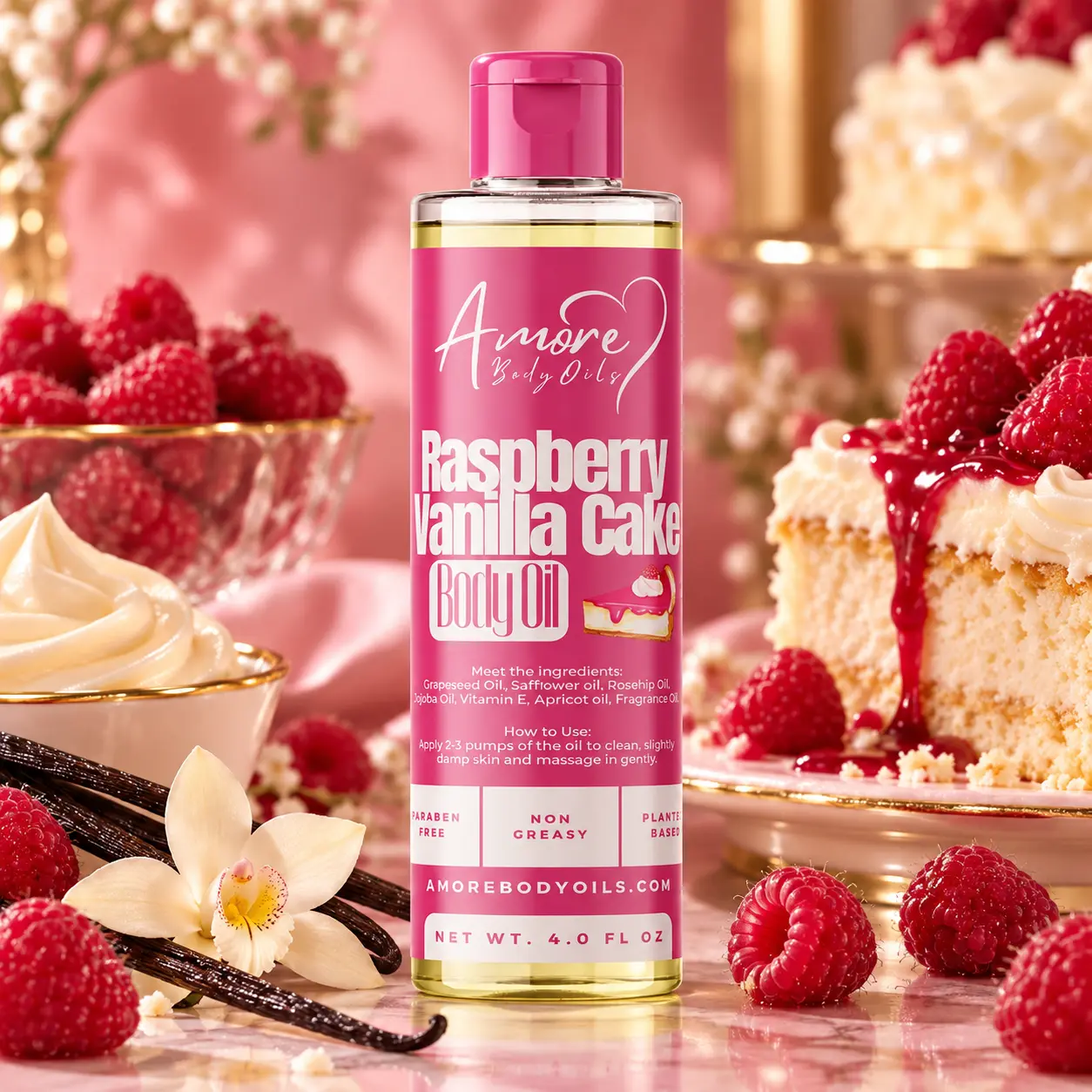 Raspberry Vanilla Cake - Body Oil