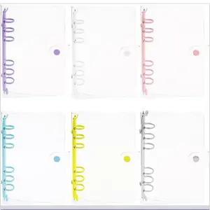 Random Color PVC A6 binder transparent (1pc)