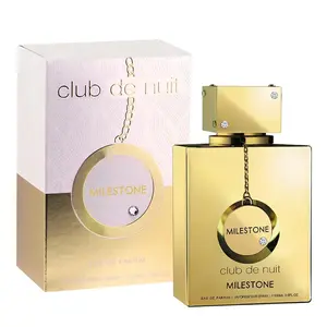 Armaf Club De Nuit Milestone Unisex Eau de Parfum 3.6 oz Aquatic Woody Aromatic Fragrance for Spring Summer with Bergamot & Red Fruits Top Notes