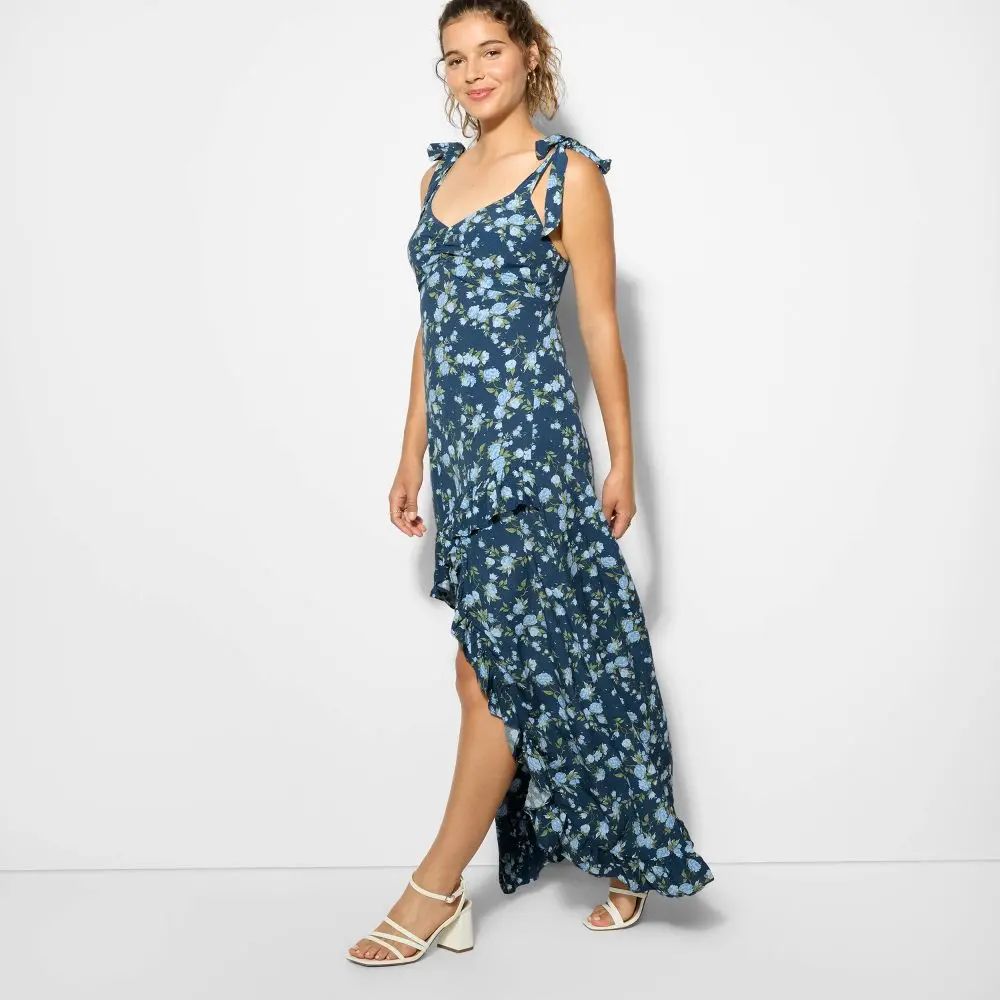 drop waist maxi dresses Nellie Drop Waist Maxi Dress in Cream