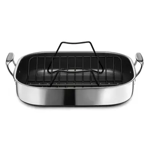 HexClad Hybrid Roasting Pans with Rack