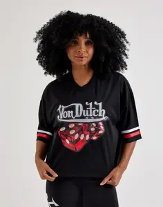 Von Dutch Flame Dice Cropped Jersey