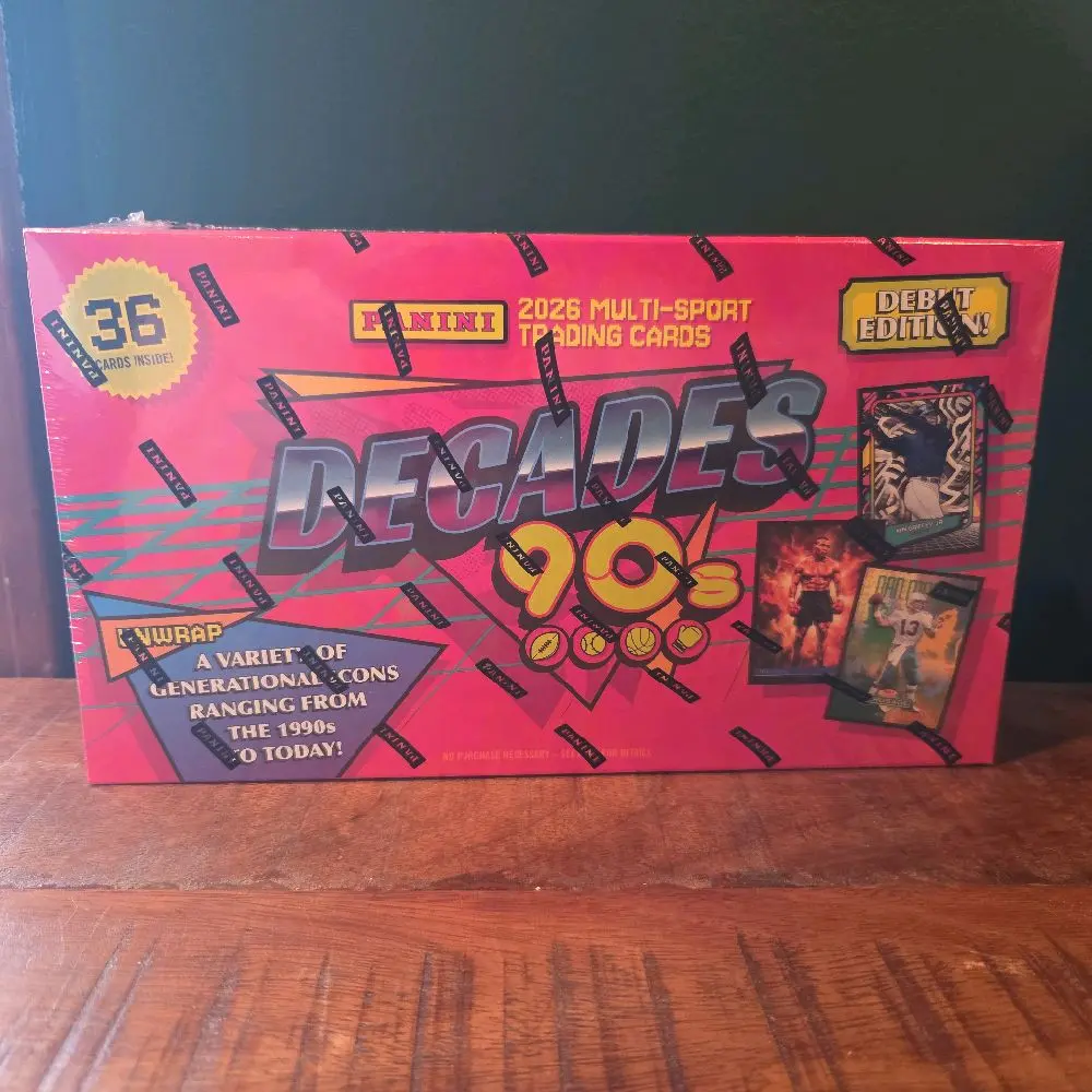 2026 Panini Decades 90s Debut Edition Mega Box single Pack (1) - Multi-Sport Trading Cards