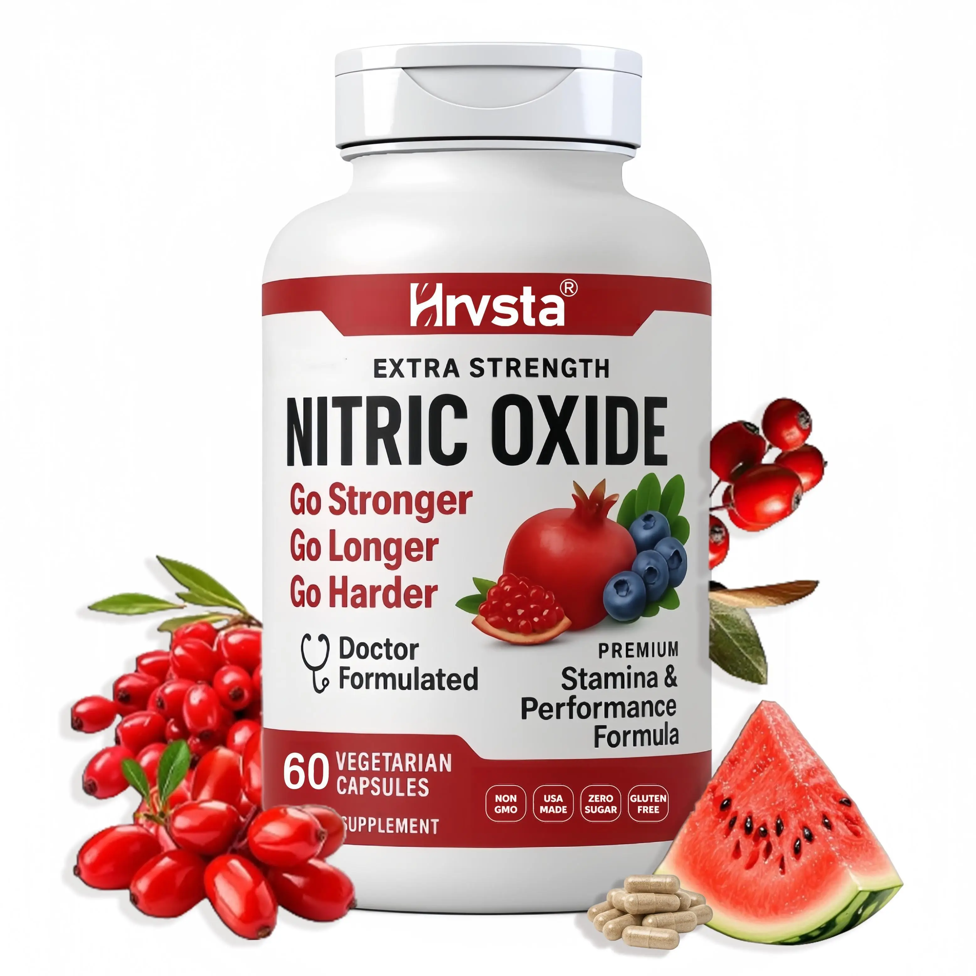 Ultimate Nitric Oxide Capsules - The Original! Edible Vitamin Supplement, Enhanced Nitric Oxide Support Healthcare Diet Fitness