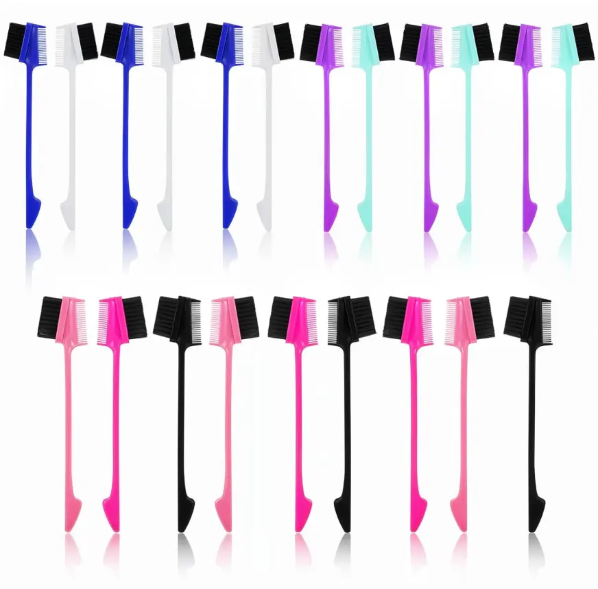 Professional Hair Styling for Women & Girls Double Side 3 In 1 Edge Brush For bangs Hair  (Color Is Sent Random)