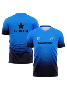 Fashion Gradient Harajuku Men's T Shirt Padel Tennis Sportswear Summer Outdoor Run Fitness Short Sleeve Fashion Oversized Tops