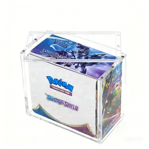 Pokémon Expansion Pack Acrylic Protection Box, Card Hobby Box, 5mm Transparent Display Case with 5mm Magnetic Lid, Collectible Card Holder