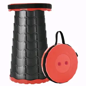 Foldable Telescoping Stool Portable, Retractable Stool for Adults, Upgraded Collapsible Folding Seats with Load Capacity 550lbs, Camping Stools