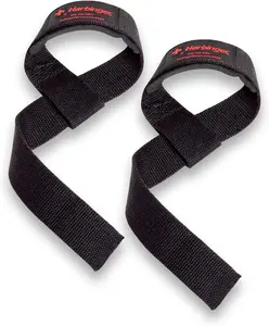 Padded Cotton Lift Straps - Soft, Supportive Neotek Wrist Pads - 21.5" Length, 1.5" Width