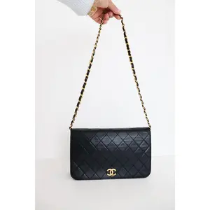 Pre-owned CHANEL leather Shoulder Bags Lambskin Full Flap